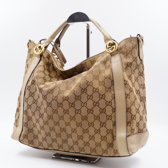 AO34❤️Gucci Miss GG Canvas Convertible Tote - Picture 3 of 14